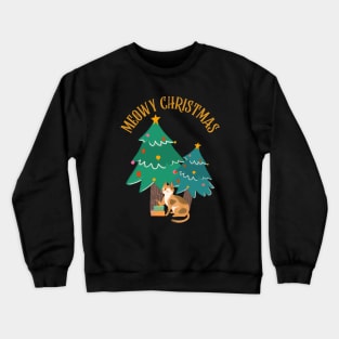 Meowy Christmas Crewneck Sweatshirt